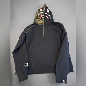 Bape black shark hoodie camo GOAT